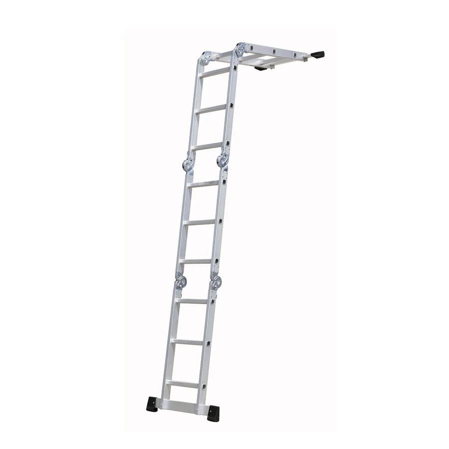 ladder aluminum Multi-purpose Ladder Durable 4x3 Compact Aluminum Ladder Foldable