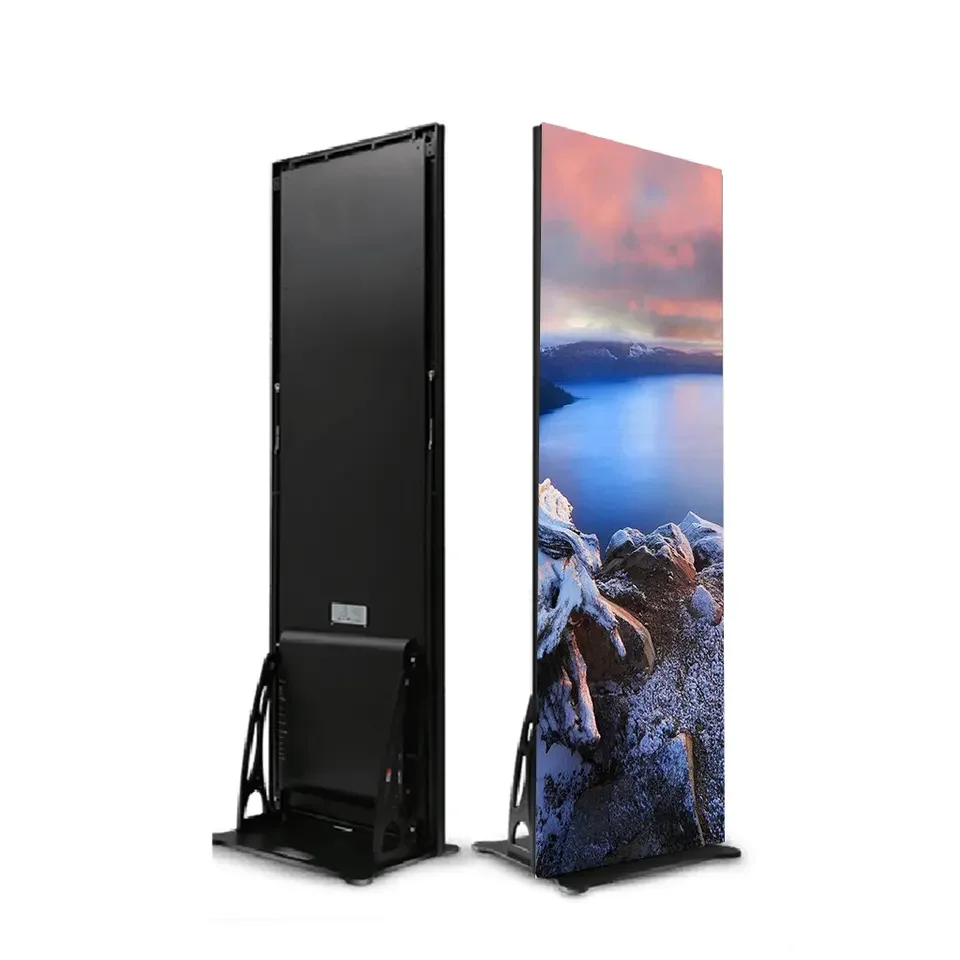 Yake LED screen digital hd Poster Stand LED Screen P2 P2.5 Indoor LED Poster/P1.86 pantalla de poster led display for events