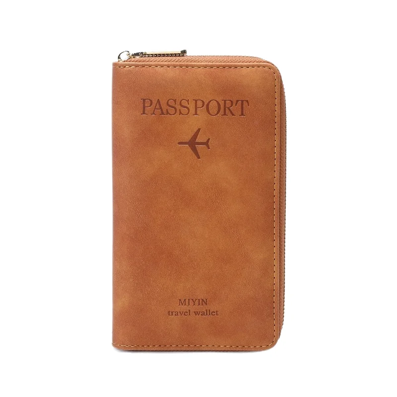 2024 Factory direct wholesale Southeast Asia passport PU business card passport storage simple style passport bag