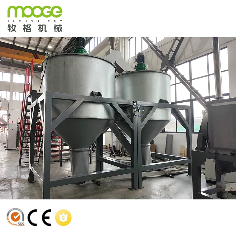 Economical 1000 kg/hr Waste PET Bottle Recycling Machines for Clean Flakes Production in Polyester Staple Fiber Manufacturing