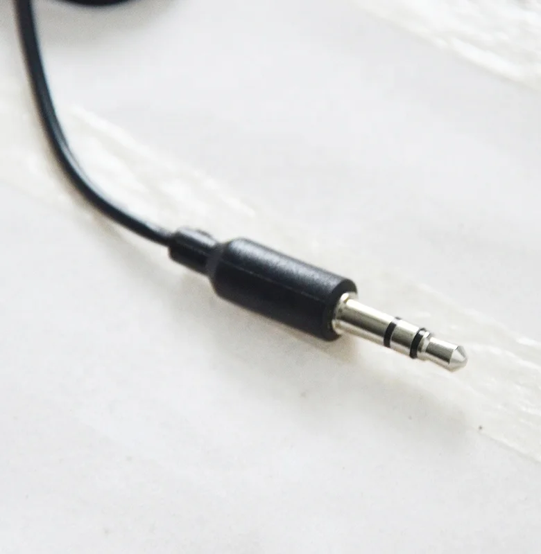 D Shape Wholesale Tour Guide Single Side Earbuds Guide Airline Earphone