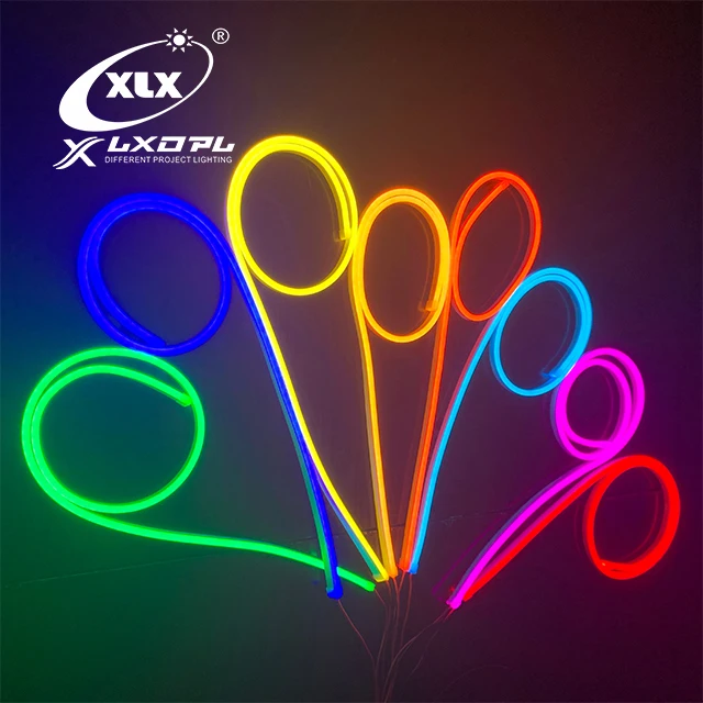 Factory Price 5 Meter per Roll 6*12mm 8*16mm LED light Strip IP65 12v 2835 LED Neon Rope Light flexible neon led strip