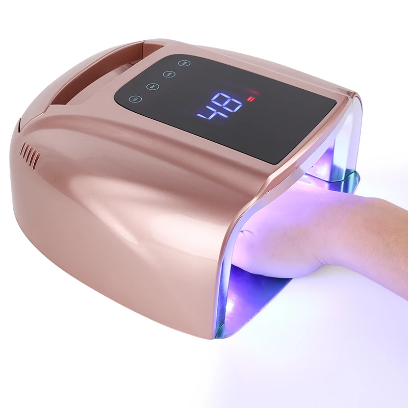 2022 High Power 96W Two Hand Gel Led Nail Lamp Cordless Pro Cure  Dryer Fast UV Led Nail Lamp