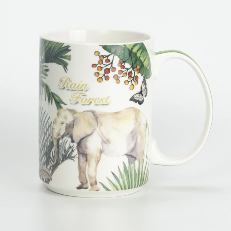 Factory 18oz Custom White Blank Decal Printing Oversize Ceramic Coffee Mug 500ML