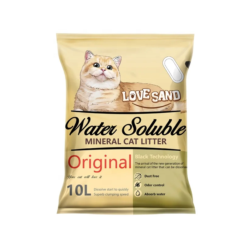  Cat box filler Flushable Toilet Bentonite Kitty Sand Soluble in Water Litter Instead of