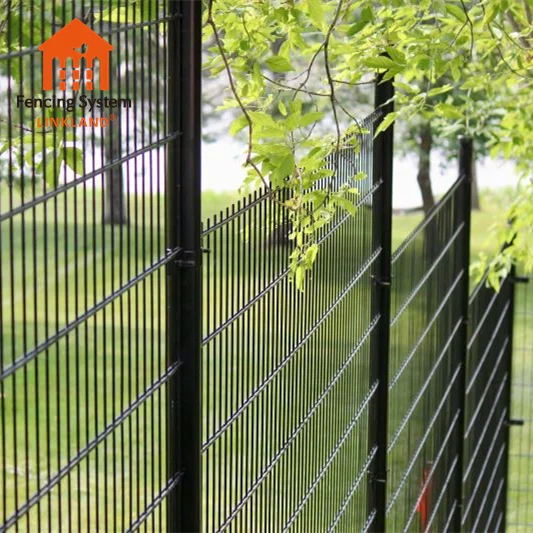 Hot sale Germany double loop wire mesh fence metal twin wire 656 fence outdoor double wire horizontal 868 fence for roadside