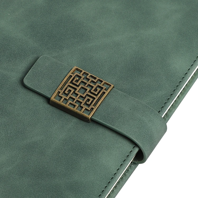 Logo Customized PU Leather Diary Note Book Custom Hardback Paper Journal Notebook