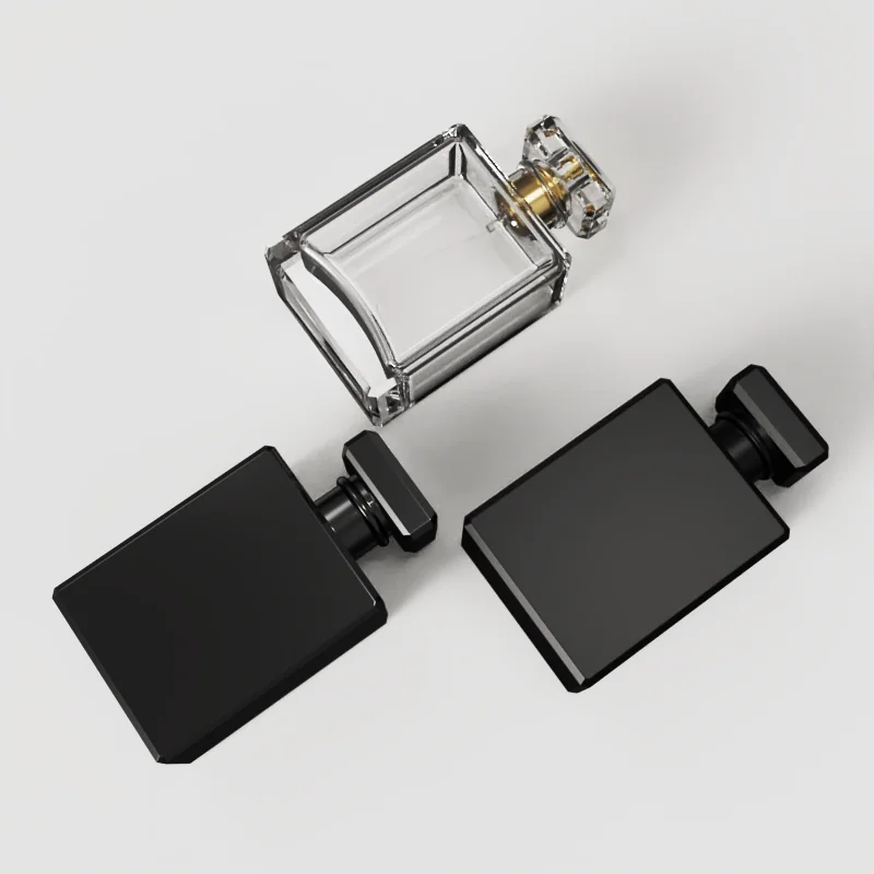 Wholesale Custom Logo Round Perfume Bottle Empty Perfume Glass Bottle With Box