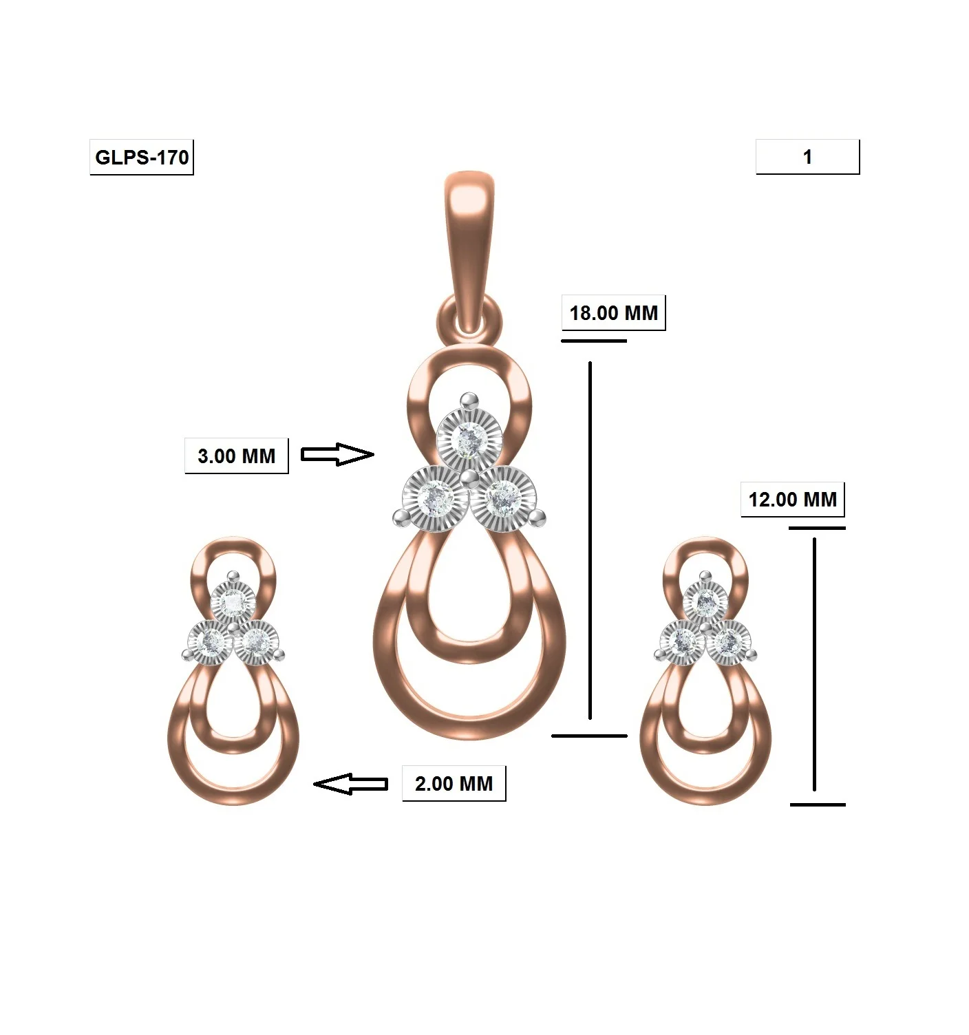 
Fashion Wholesale 18K Yellow, Rose, White Gold Plated Jewelry Custom Pendant for Women/Men/Girl/Daughter/Wife 