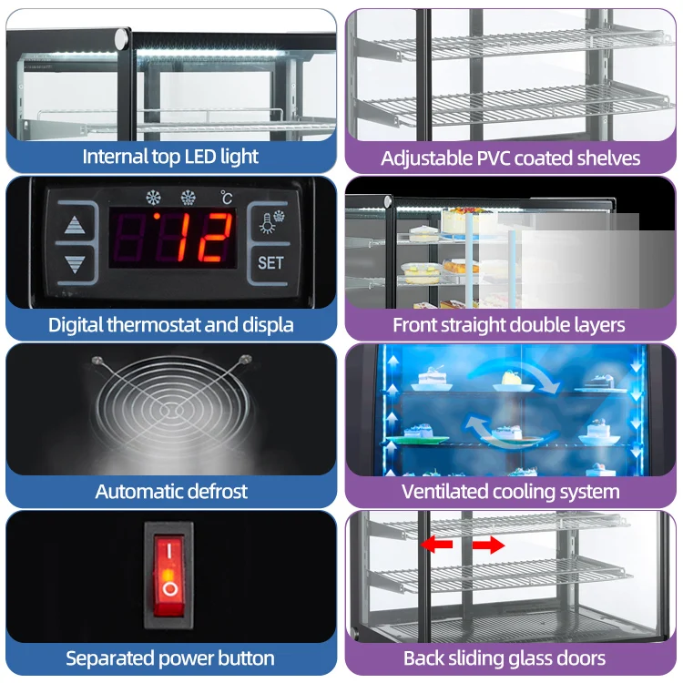Холодильник для тортов витрина дисплей кулер настольного типа дуговой шкаф холодильник стеклянная дверь низкозатратный