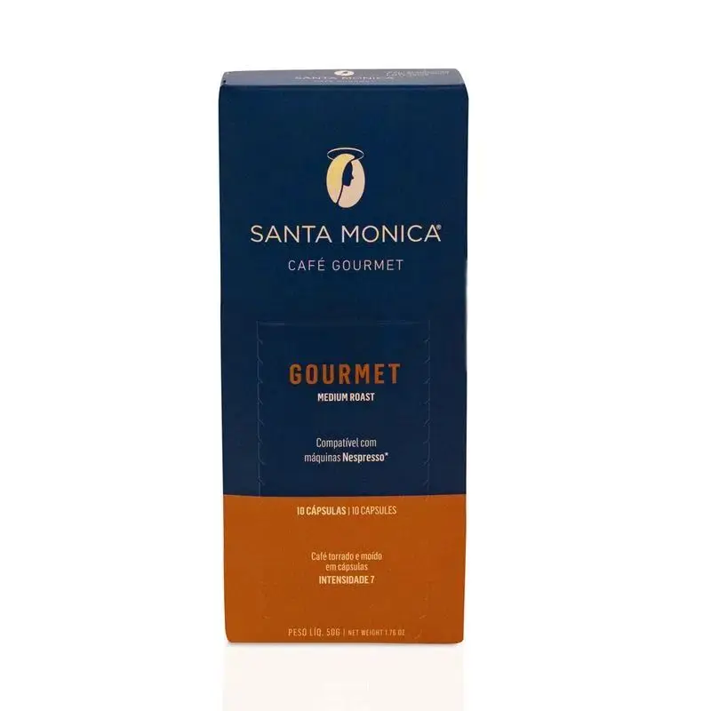 Gourmet Special Selected Cherry Coffee in Capsules - Display with 10 units SANTA MONICA Gourmet Brazilian Coffee