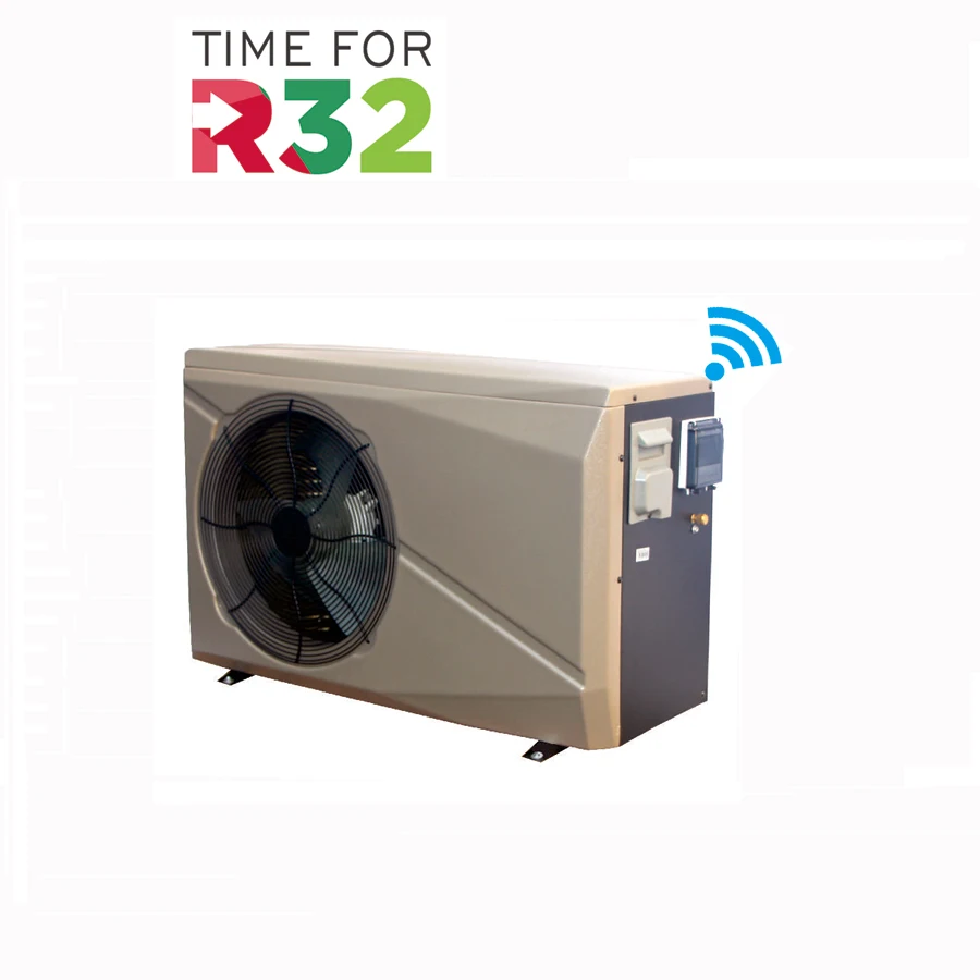 Best prices R32 DC Inverter swimming pool heat pump heater with WIFI control