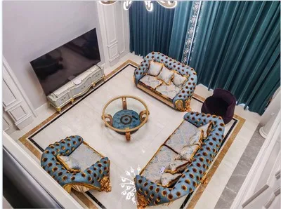 european style home furniture luxury curved sofa chairs premium europe classic de coach luxury well designed 6 seaters sofa