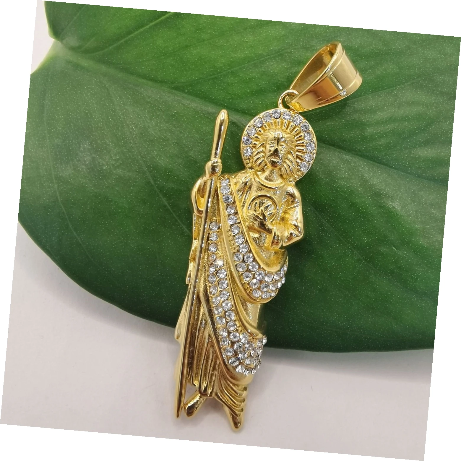 Gold-plated brass jewelry pendants female fashion Necklace pendant boutique Colgate Religious pendant