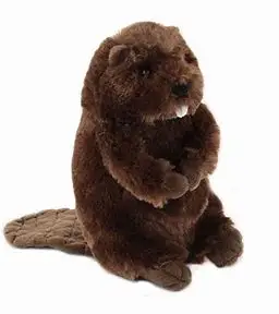 Custom stuffed realistic plush stuffed beaver baby soft toys for Travel gift