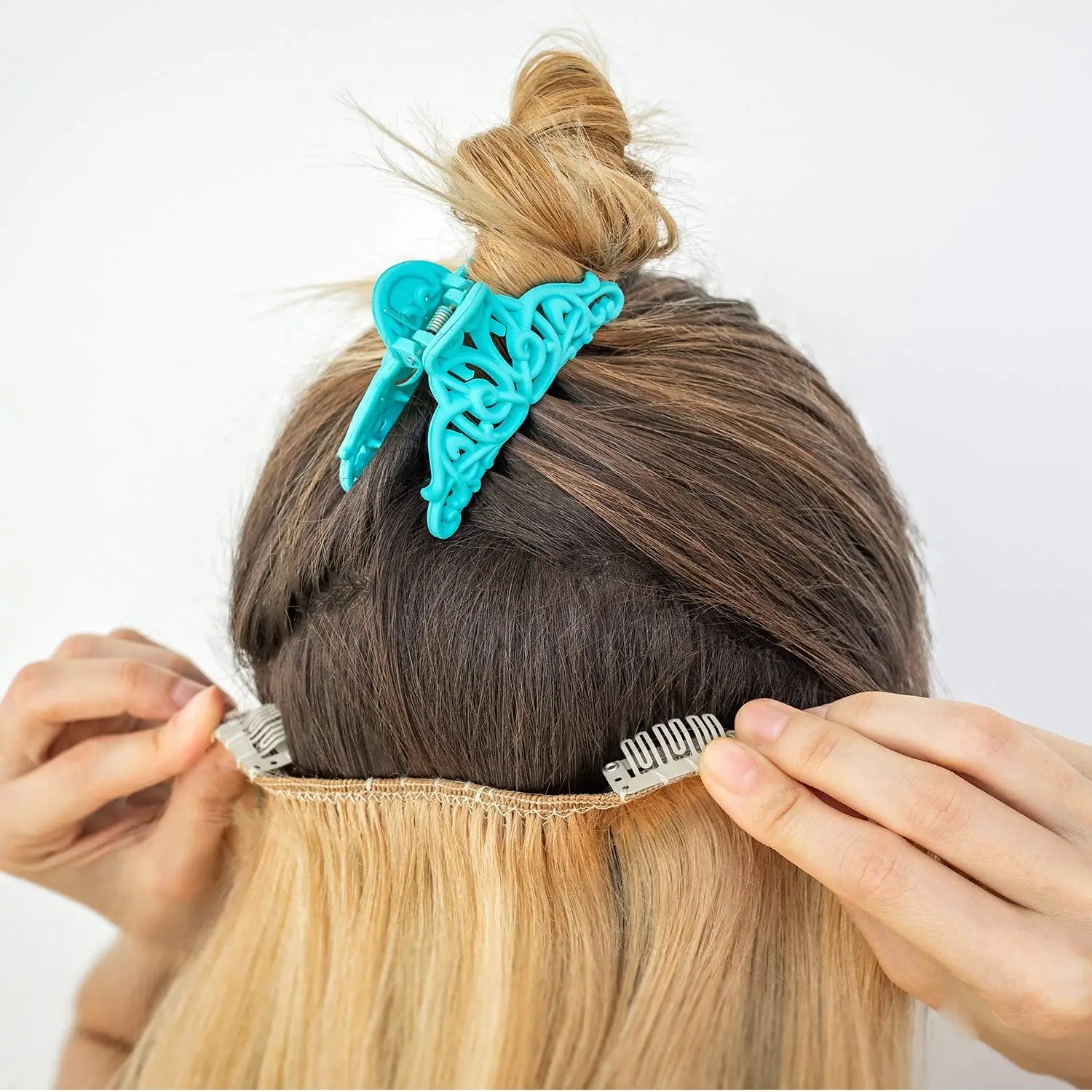 Clip-in Hair Extension Tools Stainless Steel Hair Clips Snap U-Shap Hair Accessories