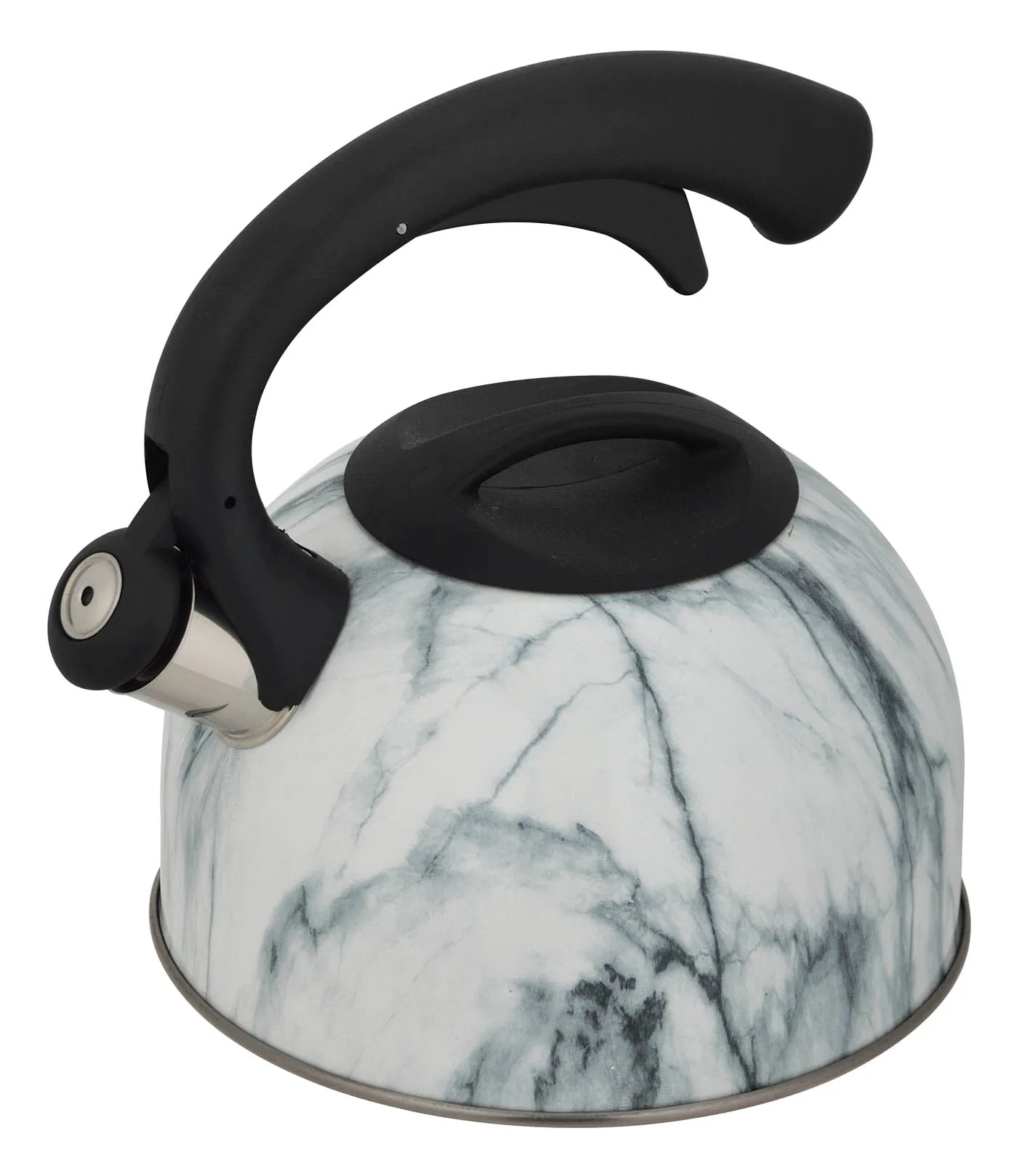 Kitchen Home Hotel Color Painting Stainless Steel Whistling Water Kettles With Glass Lid Water Tea Pot