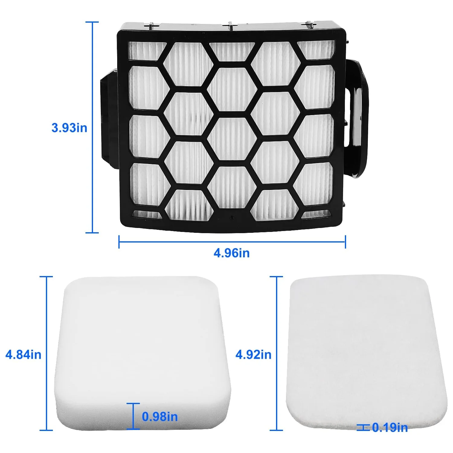 Set of Replacement Filters For Shark NV602UK Upright Vacuum Cleaner NV602UKT NV702UK NV702UKT NZ690UK NZ690UKT