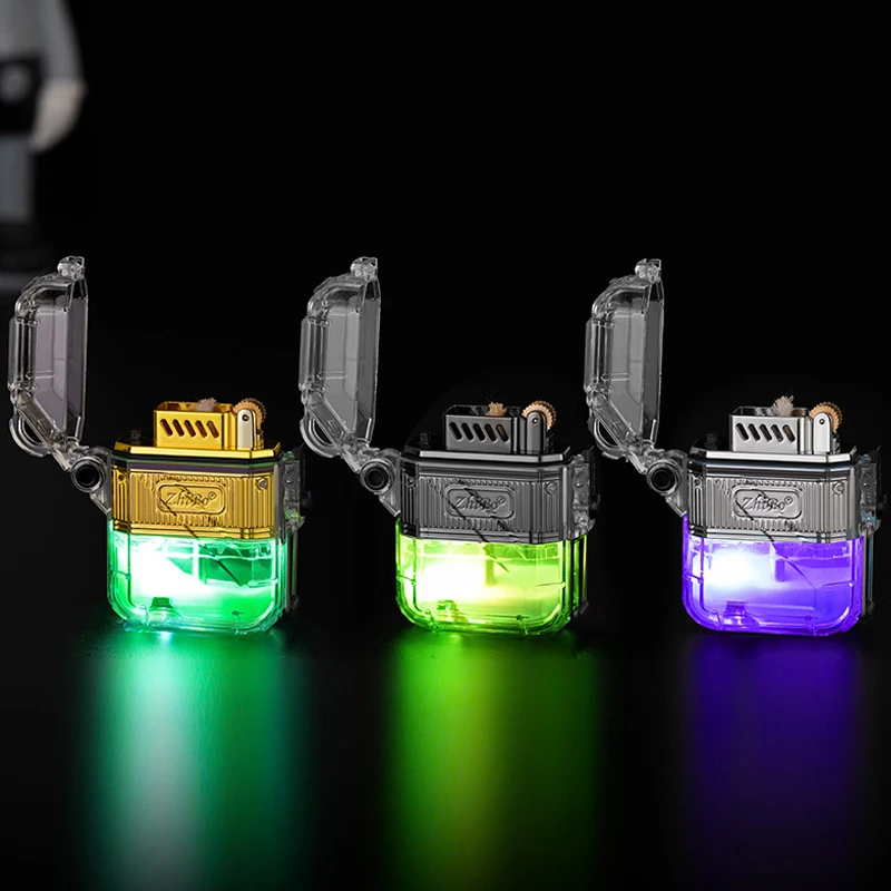 New products Waterproof Metal designer kerosene lighters in outdoor