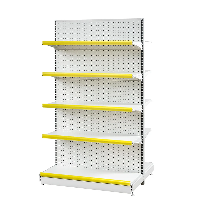 Leke Wholesale modern design gondola back panel supermarket shelf high end hot sell supermarket shelf