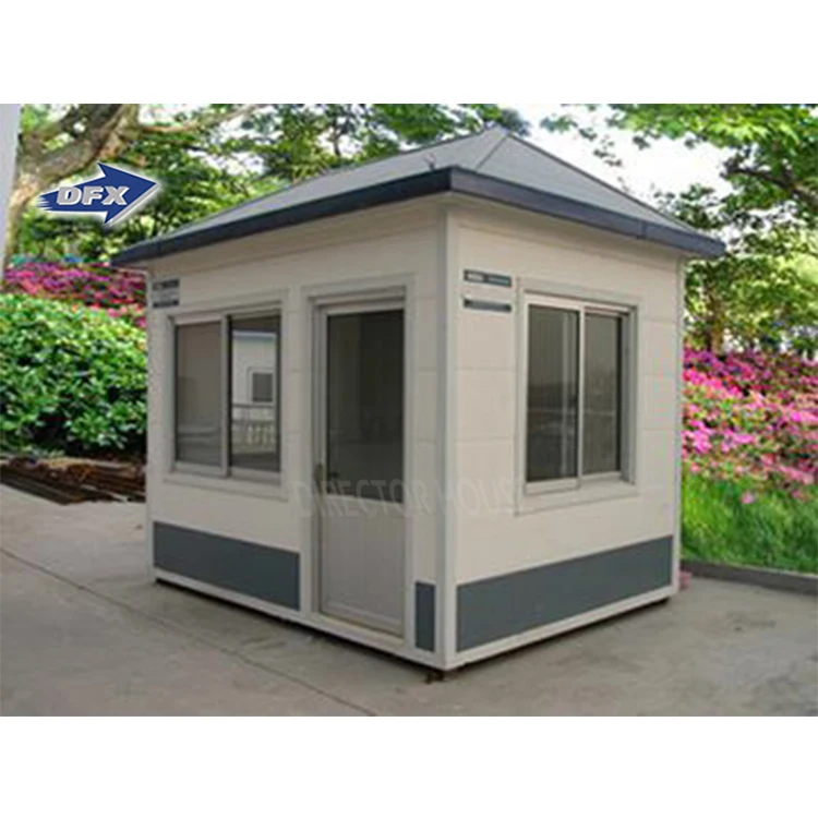 Prefab sentry box plans High strength Metal carved security guard house portable guard house