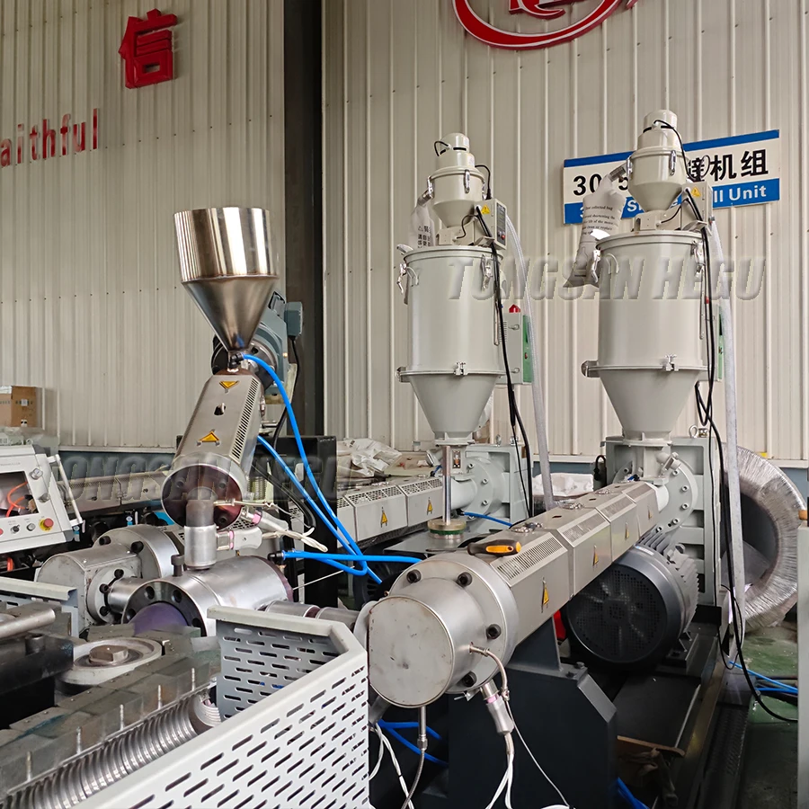 OD75mm DWC pipe extrusion machine OD40-OD110mm single/double wall corrugated pipe production line plastic pipe extruder