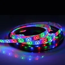 Hot Sale 5M  smd 5050 led strip light RGB 24Key Music Sync App Remote Controller Adapter New Complete kit/set