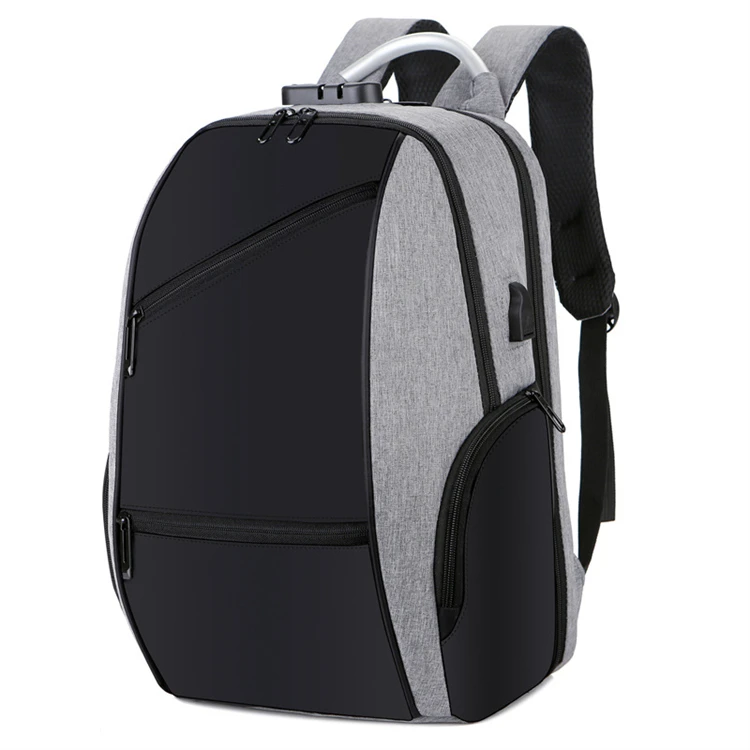 2024 smart 15.6 new product oem men fashion nylon laptop backpack with aluminum handle