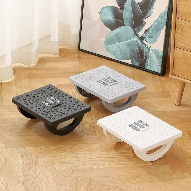 Massage Foot Stool Under Desk Non slip Rocking Footrest Plastic Rest for Home and Office
