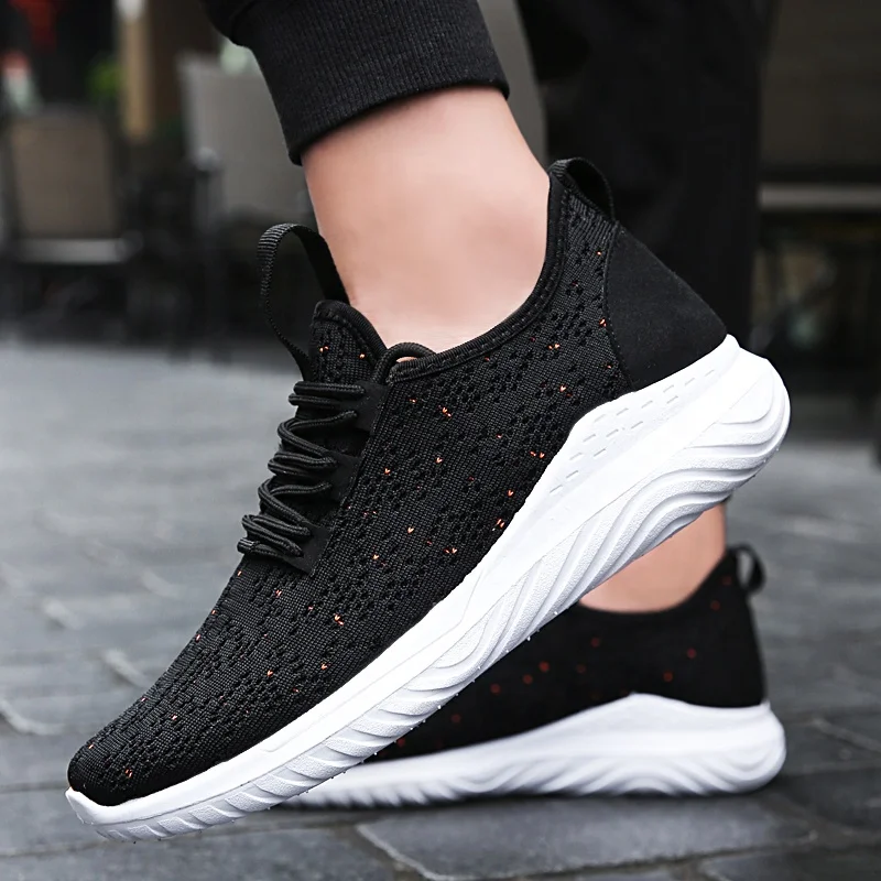 
2019 A New hot sale flymesh breathable calzado pedido de china sport shoes zapato deportivo blank sneakers chaussure homme 