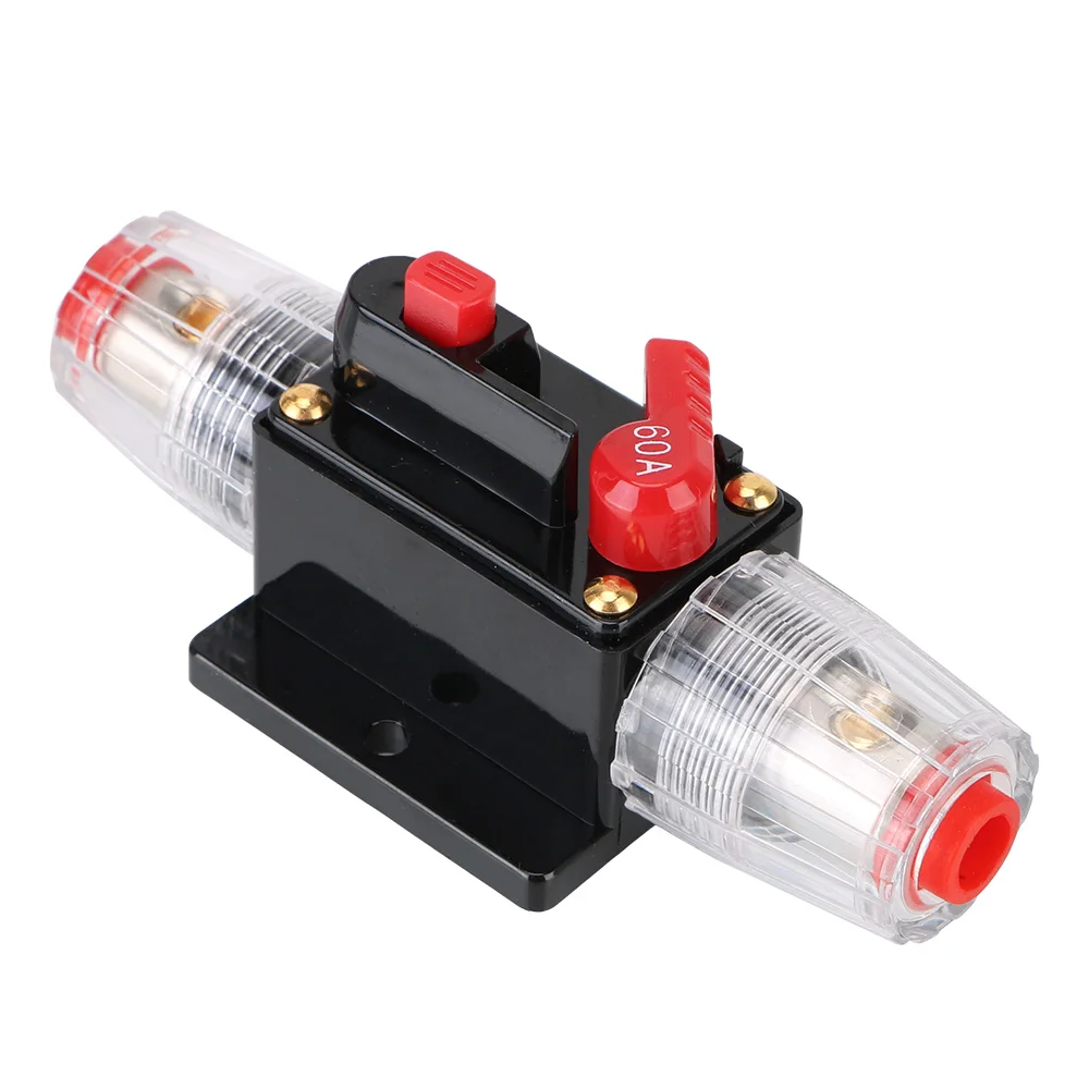 100A Car Truck Audio Amplifier 12V/24V Circuit Breaker Fuse Holder Resettable Insurance Resettable Insurance