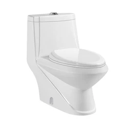 Hot Selling Sanitary Ware Toilet Suite Factory Ceramics Public WC Bathroom One Piece Toilet Seat Equipment For Home