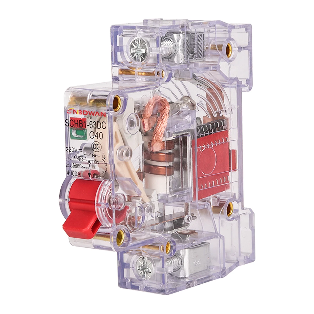 Double Pole Circuit Breaker Mcb 16a 220v/ 400v Support Customized Brand And Handle Color