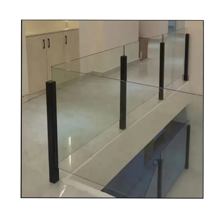 square casting stainless steel glass spigot glass fence/glass railing design