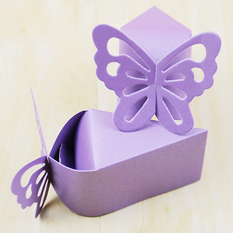 Customized Creative Butterfly Pearlescent Small Cake Packaging Carton