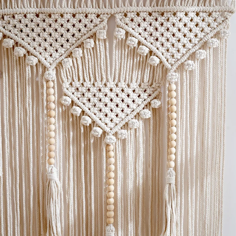 Boho Wedding Hanger Cotton Handmade Wall Art Home Wall Decor Macrame Wall Hanging