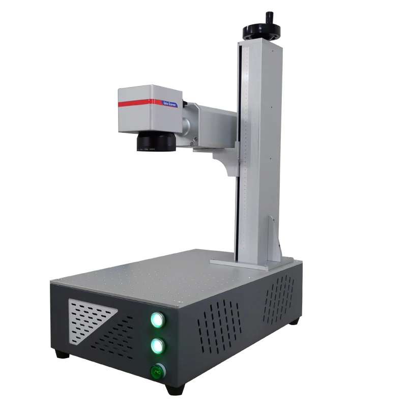 50W small fiber laser marking machine nameplate engraving metal cola jewelry lettering portable desktop