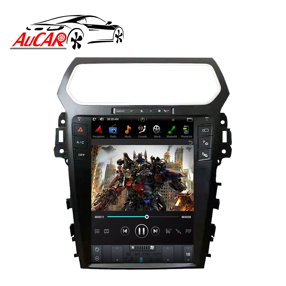  Автомагнитола AuCAR PX6 вертикальная 12 1 дюйма Android 9 0 для Ford Explorer 2011-19 стерео видео аудио GPS мультимедийный плеер головное