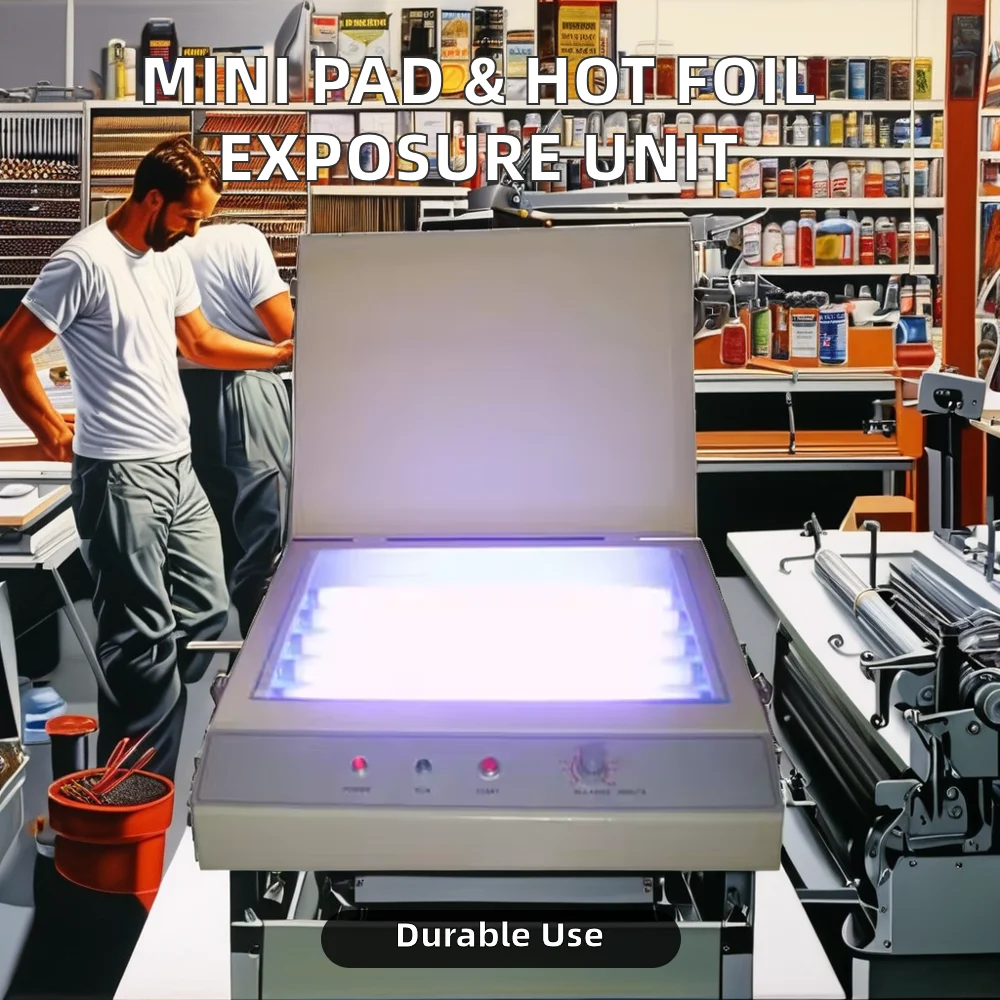 Semi-Automatic Mini Plate Exposure Unit for Pad and Hot Foil Printing New Condition