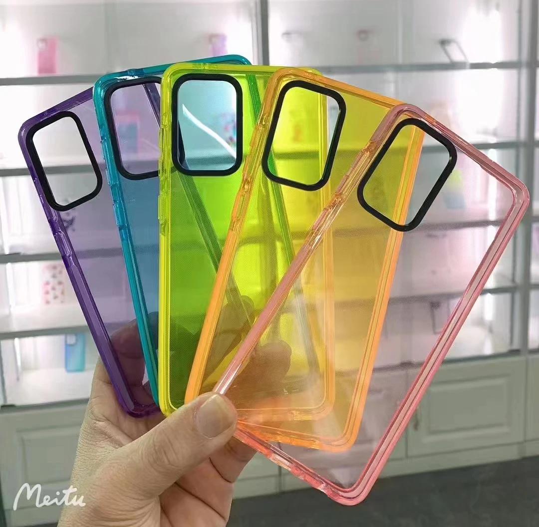 Solid Color Soft TPU Case Custom Mobile Phone Case For Samsung S22 Ultra S21 Ultra A73 A53 A33 Fundas forros para neon carcase