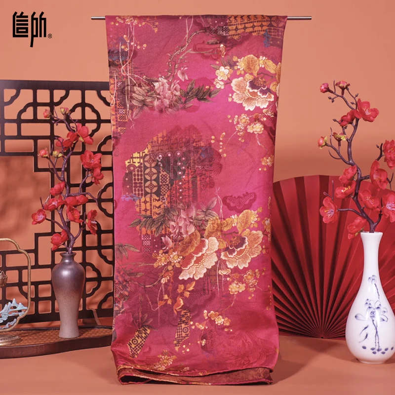 Manufacture Custom Silk Scarf Designer Printing Printed Women Ladies Square Twill Silk Scarves