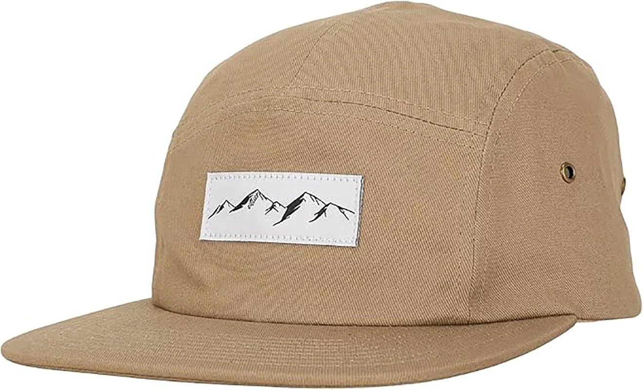 mens custom woven patch label logo waterproof water proof resistant outdoor camp running 5-panel five 5 panel caps hats for men