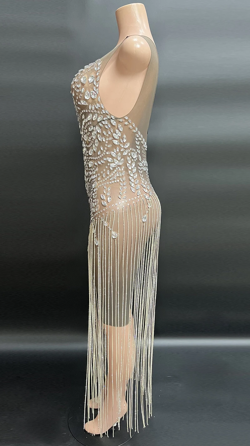 Trending Products 2022 New Arrivals Dress Evening Dress Diamond Tassel Birthday Dress For Women Party For Plus Sizes Mini Skirt