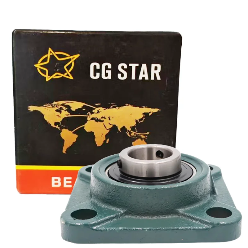 Pedestal Bearing UCF210 Pillow Block Insert Bearing made of Cast Iron Steel Lubricated with Grease Precision P6 Farm Industries