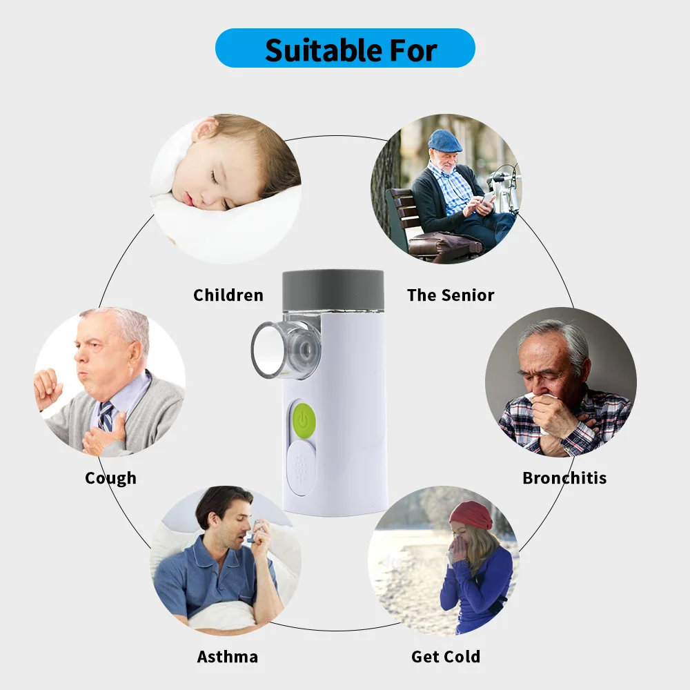 Feellife new technology product air pro1 spray nebulizer homecare built-in battery nebulizer machine with mesh technology