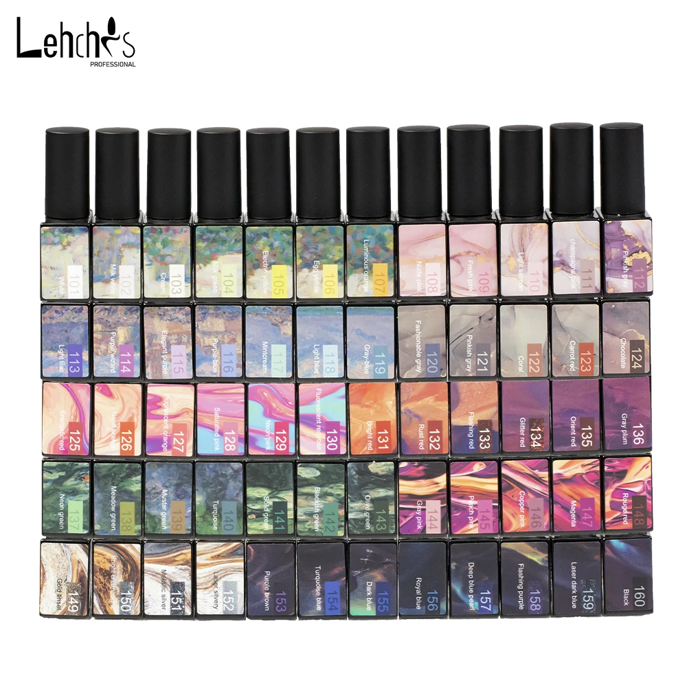 Creative Nails Design 60 Colors Nail Art Gel Polish Set Manicure Kit Professional Clear Rubber Base Glossy Top Coat Colours Gels