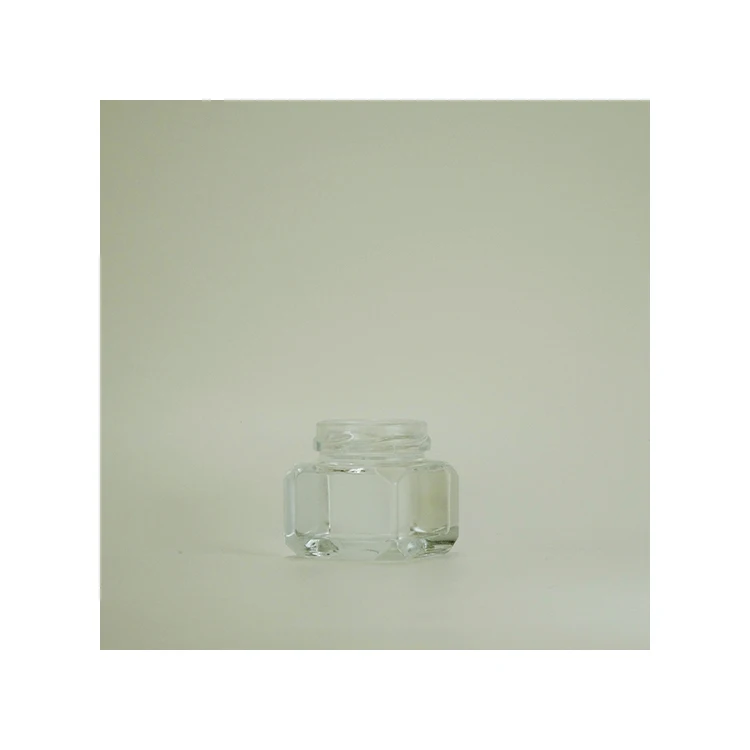 Japanese wide mouth beverage 300 ml spice flat glass bottle for food