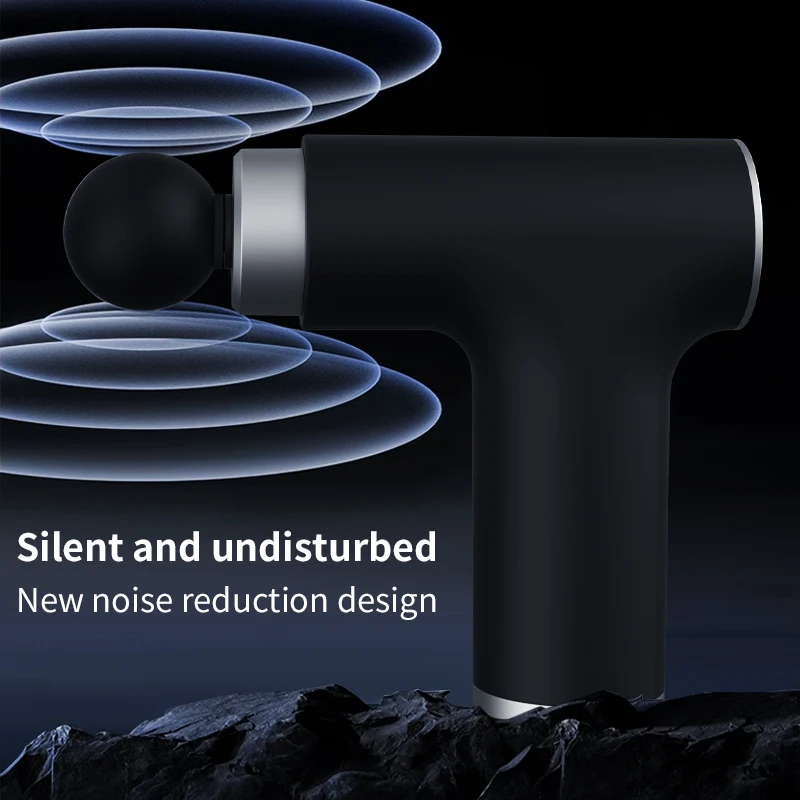 Mini Massage Gun  Heated And Cold Massage Fascial Gun Portable Professional Massage Gun with 10 Head