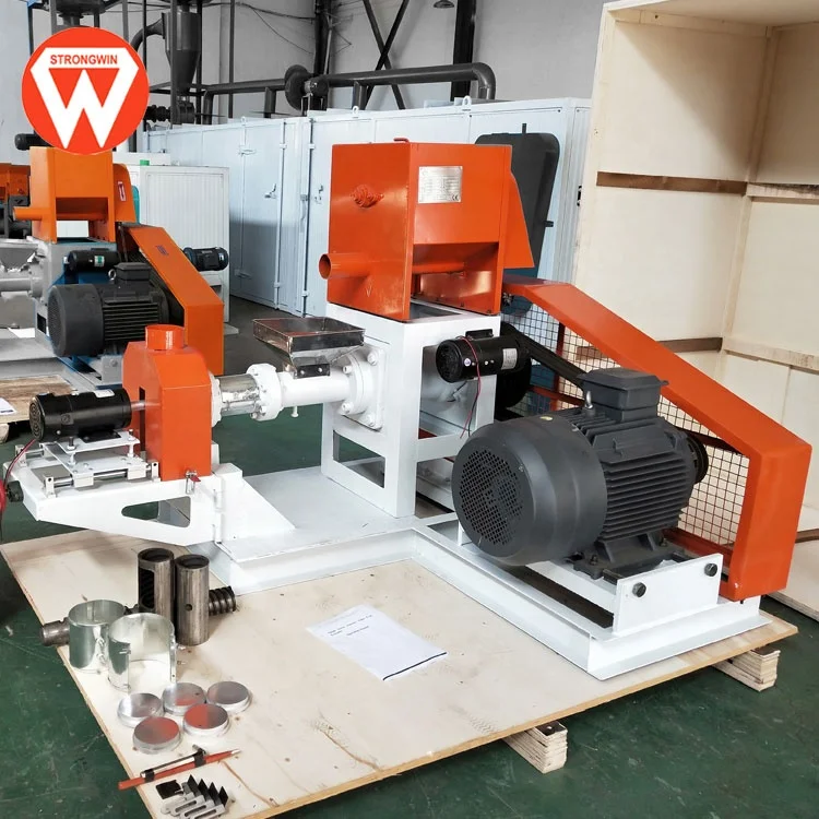 
Henan Strongwin fully automatic pet food production line for making dog cat food 