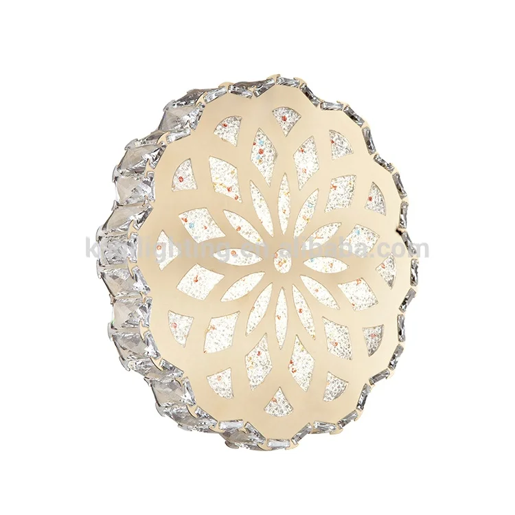 Современная светодиодная прозрачная кристальная Золотая настенная лампа из нержавеющей стали Современная осветительная арматура